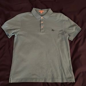 Mens Burberry polo, size large, light/sky blue, worn once